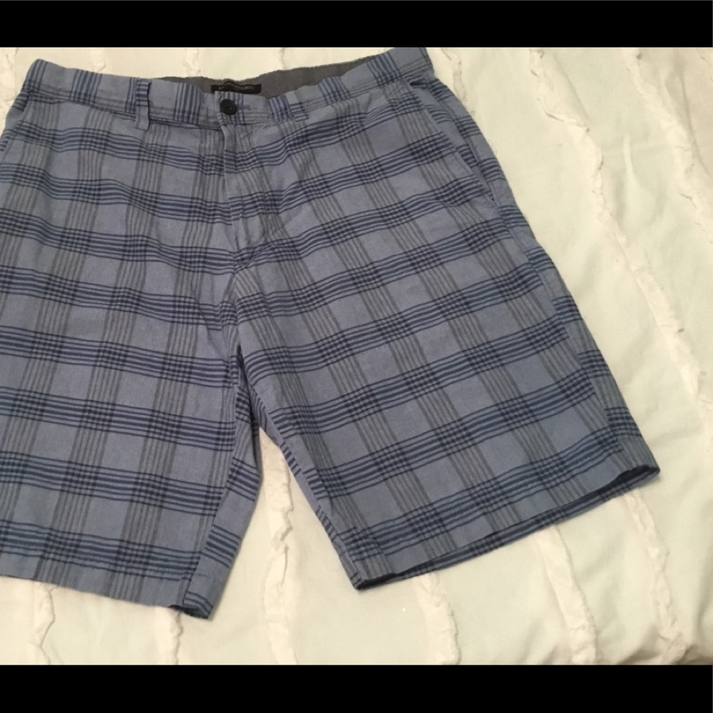 Cotton Plaid Shorts Sz 34